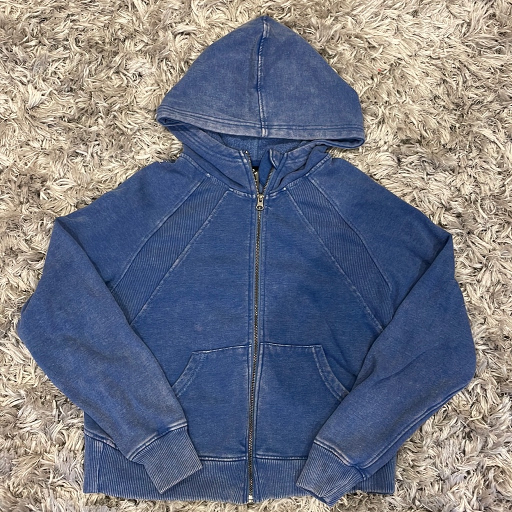 Blue Zip-Up Hoodie